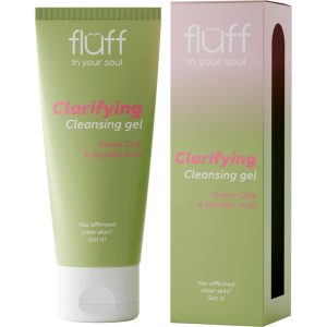 FLUFF In Your Soul Clarifying żel do mycia twarzy, z glinką zieloną i kwasem glikolowym 100 ml