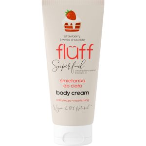 FLUFF Superfood śmietanka do ciała, odżywcza, Truskawka z Białą Czekoladą 150 ml