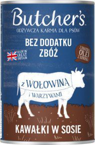 BUTCHER&rsquo;S karma pełnoporcjowa mokra dla dorosłych ps&oacute;w