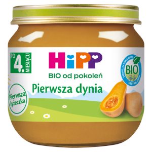 HIPP BIO od pokoleń danie w słoiczku, Pierwsza dynia, po 4. m-cu życia 80 g