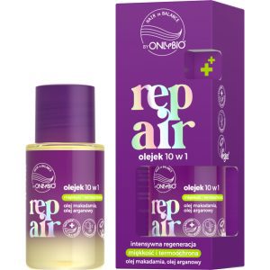 ONLYBIO HAIR IN BALANCE Repair olejek do włosów, 10w1, intensywna regeneracja, miękkość i termoochrona 20 ml