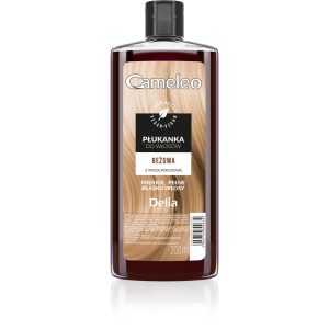 DELIA COSMETICS CAMELEO płukanka do włos&oacute;w, Beżowa, z wodą kokosową 200 ml