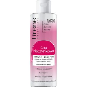 LIRENE Cera Naczynkowa płyn micelarny, 3w1, oczyszczająco-kojący, zmniejsza zaczerwienienia 200 ml