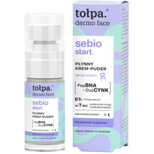 TOŁPA Dermo Face Sebio Start. krem-puder do twarzy płynny, w sprayu 30 ml