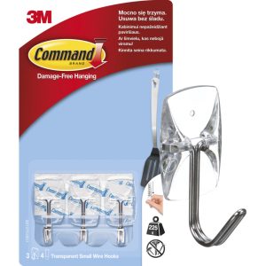 3M COMMAND haczyki samoprzylepne, z metalowym uchwytem, max. 225 g 3 szt.