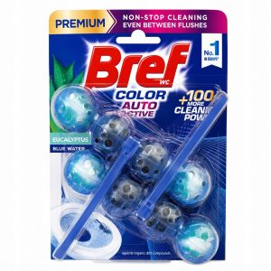 Bref Color Auto Active Eucalyptus Blue Water &ndash; zawieszka do WC 2 &times; 50 g