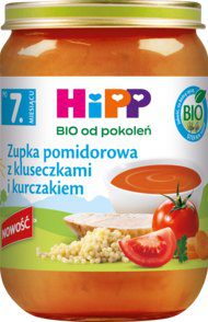 HIPP BIO Zupka pomidorowa z kurczakiem 190g po 7m