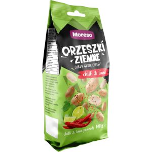MORESO orzeszki ziemne, Chilli & Lime 140 g