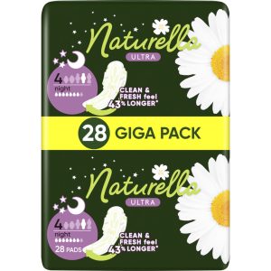 NATURELLA Ultra podpaski higieniczne, ze skrzydełkami, Night 28 szt