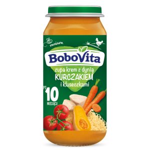 BOBOVITA zupa krem z dynią, kurczakiem i kluseczkami 10m+ 250 g
