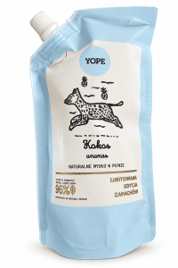 YOPE Refill naturalne mydło w płynie kokos i ananas 300ml