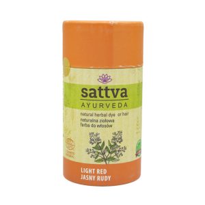SATTVA Ayurveda farba do włos&oacute;w, naturalna, ziołowa, Jasny Rudy 150 g