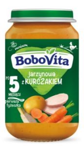 BOBOVITA danie w słoiczku, jarzynowa z kurczakiem, 5m+ 190 g