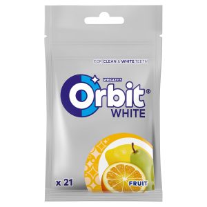 Orbit White Fruit Guma do Żucia Bez Cukru Owocowa 21 Drażetek 29g