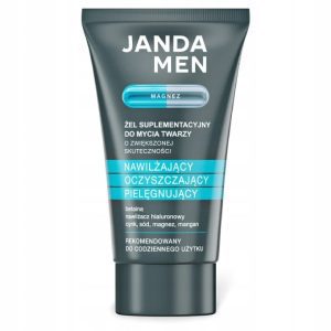 Janda Men Magnez &ndash; nawilżający żel suplementacyjny do mycia twarzy 150 ml