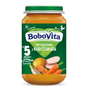BOBOVITA danie w słoiczku, jarzynowa z kurczakiem, 5m+ 190 g