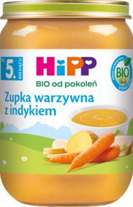 Zupka warzywna z indykiem HIPP BIO po 5 m-cu 190g