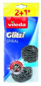 Zmywaki stalowe Vileda Glitzi Spiral INOX &ndash; 3 szt.