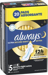 ALWAYS Ultra podpaski higieniczne, na noc, ze