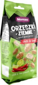 MORESO orzeszki ziemne, Chilli & Lime 140 g