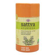 SATTVA Ayurveda farba do włos&oacute;w, naturalna, ziołowa, Jasny Rudy 150 g