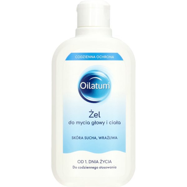 OILATUM żel do mycia głowy i ciała skóra sucha, wrażliwa, od 1. dnia życia, 400 ml