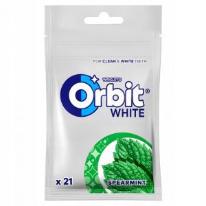 Orbit White Spearmint Guma do Żucia Bez Cukru 21 Drażetek Saszetka