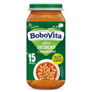 BOBOVITA gulasz drobiowy z pieczarkami, 15m+ 250 g