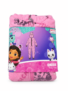 Kombinezon dziecięcy GABBY'S Dollhouse  &ndash; polarowy, r&oacute;żowy, rozmiar 110/116