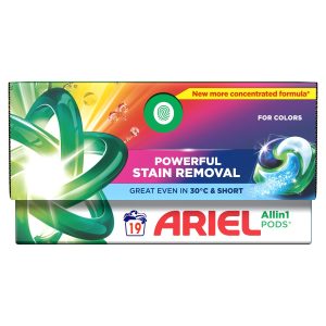 Ariel Powerful Stain Removal Kapsułki do prania Color 19 szt