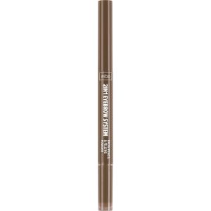 WIBO 2in1 Eyebrow System kredka i puder do brwi w gąbce, nr 1; 1 szt.