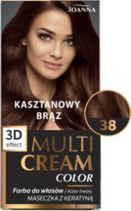 Joanna Multi Cream Color farba do włos&oacute;w, nr 38 Kasztanowy