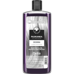 Delia Cosmetics Cameleo płukanka do włos&oacute;w, Srebrna, z wodą jaśminową 200 ml
