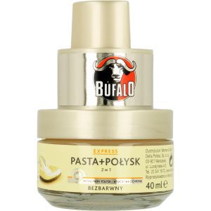 Bufalo Express pasta do butów, samonabłyszczająca, 2w1, Bezbarwna 40 ml