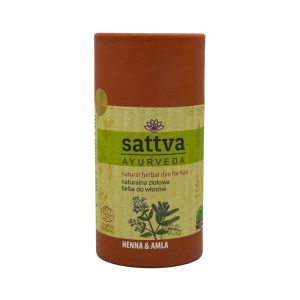 Sattva Ayurveda farba do włos&oacute;w, naturalna, ziołowa, Amla 150 g