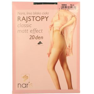 Naris Classic Matt Effect rajstopy, 20 den, Nero, rozm. 2; 1 para
