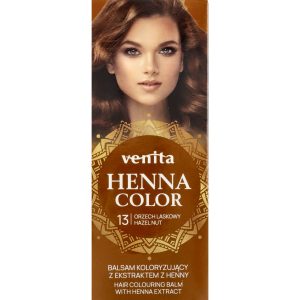 Venita Henna Color balsam do włos&oacute;w, koloryzujący, z ekstraktem z henny, nr 13 Orzech Laskowy 75 ml