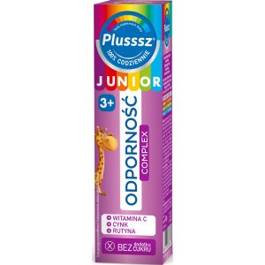Plusssz Junior tabletki musujące, Odporność, 3+, suplement diety 20 szt.