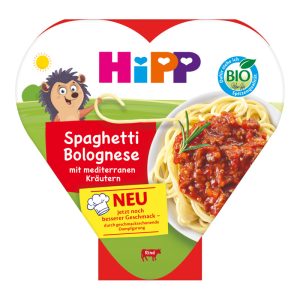 HIPP BIO od pokoleń danie gotowe, Spaghetti Bolognese, po 1. roku życia 250 g
