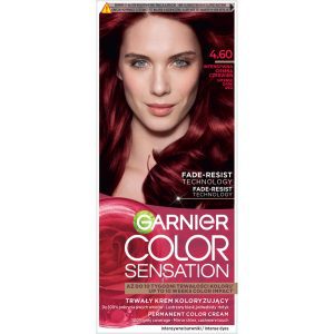 Garnier Color Sensation krem koloryzujący do włos&oacute;w, trwały, nr 4.60 Intensywna Ciemna Czerwień 1 szt.