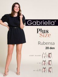 GABRIELLA Plus Size Rubensa rajstopy, 20den, melisa, rozm. 7