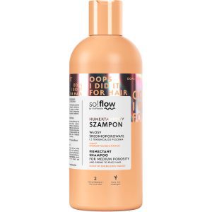 SO!FLOW BY VIS PLANTIS szampon do włosów średnioporowatych, humektantowy, zapach energetyzujące mango 400 ml
