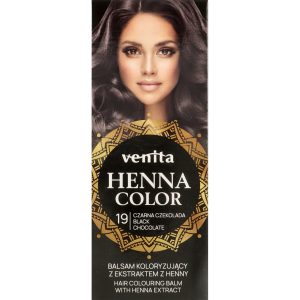 Venita Henna Color balsam do włosów, koloryzujący, z ekstraktem z henny, nr 19 Czarna Czekolada 75 ml