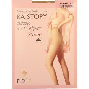 Naris Classic Matt Effect rajstopy, 20 den, Natural, rozm. 3; 1 para
