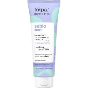 TOŁPA Dermo Face Sebio Start. żel do mycia twarzy, piankowy, niekomedogenny 100 ml