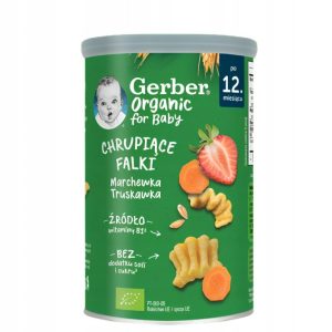 Gerber Organic Krakersy z marchewką dla dzieci po 12. miesiącu życia