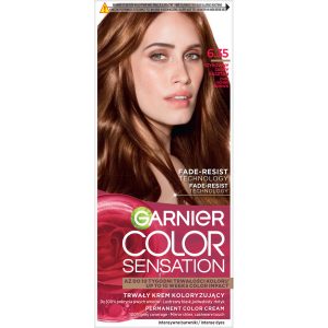 Garnier Color Sensation krem koloryzujący do włos&oacute;w, trwały, nr 6.35 Szykowny Jasny Kasztan 1 szt.