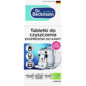 Dr. Beckmann Tabletki do czyszczenia ekspresów i termosów do kawy – 6 × 1,6 g