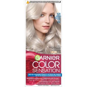 Garnier Color Sensation krem koloryzujący do włos&oacute;w, trwały, nr S11 Przydymiony Ultra Jasny Blond 1 szt.