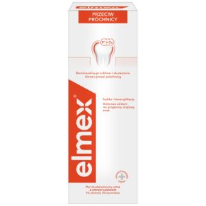 Elmex Junior płyn do płukania jamy ustnej dla dzieci 6–12 lat bez alkoholu 400 ml